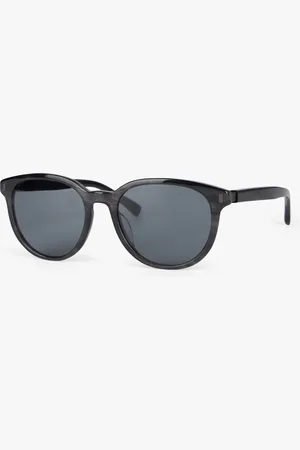 Brooks Brothers Gafas De Sol Redondas Negras - Hombre Gafas De Sol One Size