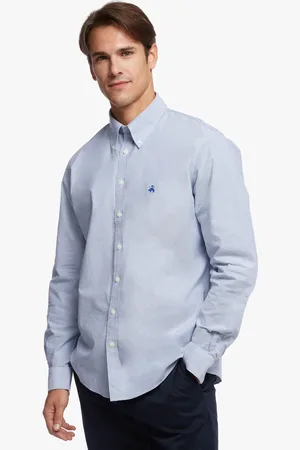 Brooks Brothers Camisa De Sport Non-iron Corte Slim Milano