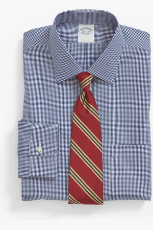 Brooks Brothers Camisa De Corte Regular Non-iron De Cuadros Con Cuello Ainsley - Hombre Camisas De Vestir 16h