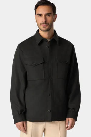 Brooks Brothers Camisa Oversize De Mezcla De Lana - Hombre Chaquetas Y Abrigos Xs