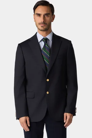 Brooks Brothers Blazer De Lana Virgen Con Botones Dorados - Hombre Chaquetas 36