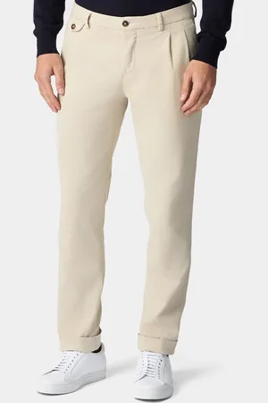 Brooks Brothers Pantalón Regular Fit Con Doble Pliegue De Algodón - Hombre Pantalones 28