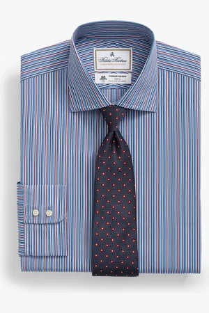 Brooks Brothers Camisa De Vestir Thomas Mason A Rayas De Corte Regular Con Cuello Abierto Inglés - Hombre Camisas De Vestir 15h