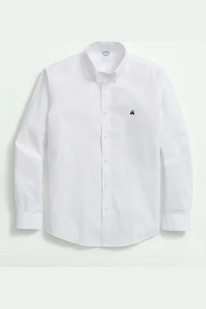 Brooks Brothers Camisa De Corte Slim Non-iron Golden Fleece Pinpoint Con Cuello Button-down - Hombre Camisetas Deportivas Xs