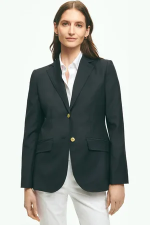 Brooks Brothers Blazer De Lana Con Botones Dorados - Mujer Chaquetas 12