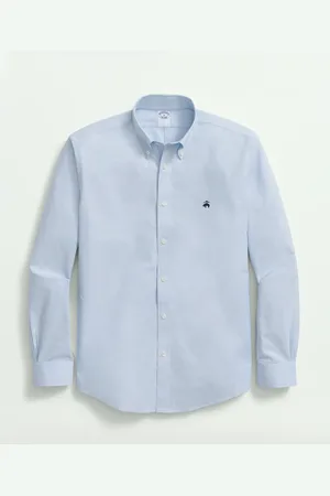 Brooks Brothers Camisa De Corte Slim Non-iron Golden Fleece Pinpoint Con Cuello Button-down - Hombre Camisetas Deportivas Xxl