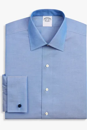 Brooks Brothers Camisa De Vestir De Corte Regular Non-iron En Pinpoint Oxford De Algodón Supima Elástico Con Cuello Ainsley - Hombre Camisas De Vestir 15