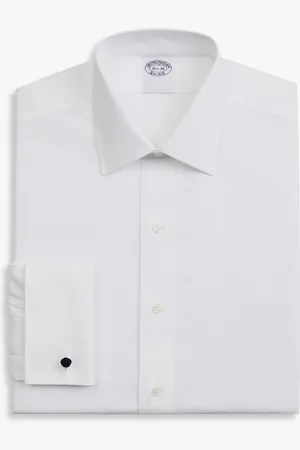 Brooks Brothers Camisa De Corte Slim Non-iron De Algodón Elástico Con Cuello Ainsley - Hombre Camisas De Vestir 14h