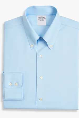 Brooks Brothers Camisa De Vestir De Corte Slim Non-iron En Algodón Supima Elástico Con Cuello Button Down - Hombre Camisas De Vestir 16h