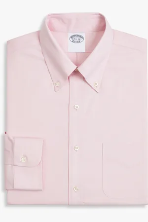 Brooks Brothers Camisa De Vestir De Corte Slim Non-iron En Algodón Elástico Con Cuello Button Down - Hombre Camisas De Vestir 16h