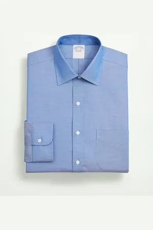 Brooks Brothers Camisa De Vestir Medio De Corte Clásico Non-iron En Algodón Supima Elástico Con Cuello Ainsley - Hombre Camisas De Vestir 16