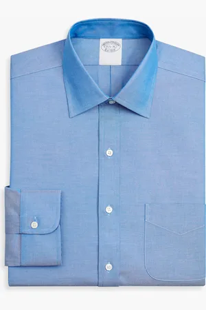 Brooks Brothers Camisa De Vestir De Corte Slim Non-iron En Algodón Elástico Con Cuello Ainsley - Hombre Camisas De Vestir 15h