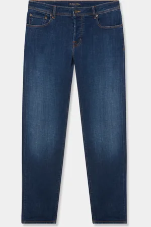 Brooks Brothers Pantalón De Cinco Bolsillos De Mezclilla Elástico De Algodón - Hombre Pantalones 28
