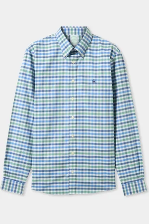 Brooks Brothers Camisa De Corte Slim De Golden Fleece A Cuadros Con Cuello Button-down - Hombre Camisetas Deportivas Xl
