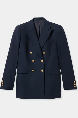 Brooks Brothers Blazer De Lana Hopsack De Doble Botonadura - Mujer Chaquetas Xxs