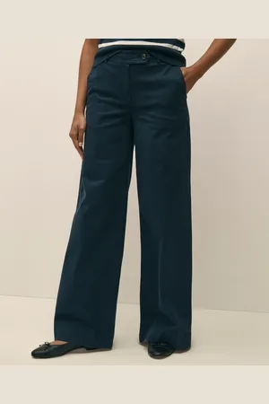 Brooks Brothers Pantalón De Pierna Ancha De Twill De Algodón - Mujer Pantalones 8