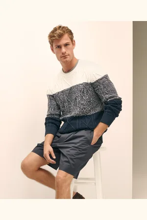 Brooks Brothers Suéter De Punto Cable Con Cuello Redondo - Hombre Prendas De Punto S