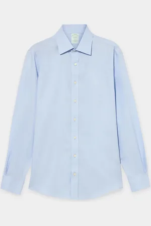 Brooks Brothers Camisa De Corte Slim Non-iron Pinpoint Con Cuello Ainsley - Hombre Camisas De Vestir 18