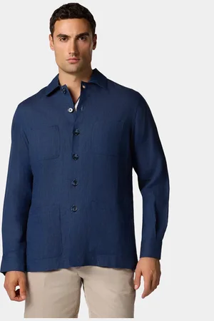 Brooks Brothers Camisa Chaqueta Utilitaria De Lino - Hombre Chaquetas Y Abrigos 36