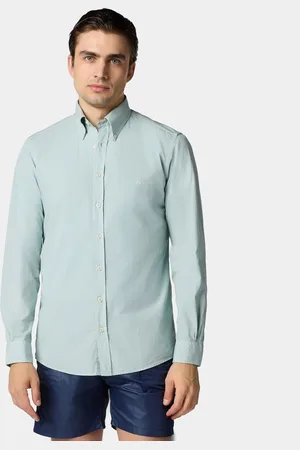 Brooks Brothers Camisa De Algodón Teñida En Prenda De Corte Slim Con Cuello Button-down - Hombre Camisetas Deportivas Xs