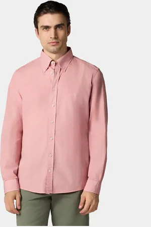 Brooks Brothers Camisa De Algodón Teñida En Prenda De Corte Slim Con Cuello Button-down - Hombre Camisetas Deportivas Xs