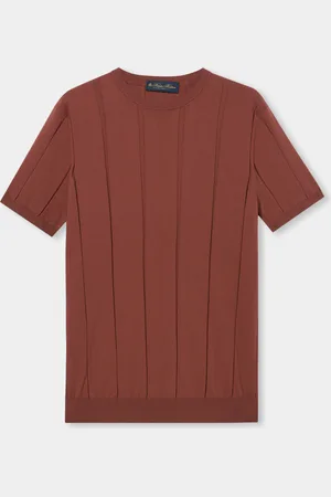 Brooks Brothers Camiseta De Algodón Con Punto Retorcido - Hombre Xs
