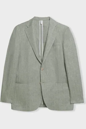 Brooks Brothers Blazer De Lino Con Diseño De Espiga - Hombre Chaquetas 36