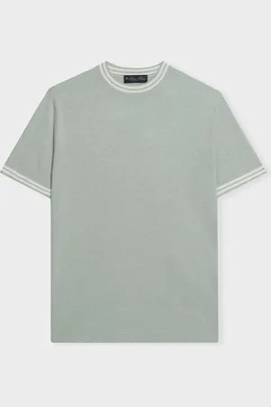 Brooks Brothers Camiseta De Algodón Y Lino Orgánico - Hombre Prendas De Punto Xs