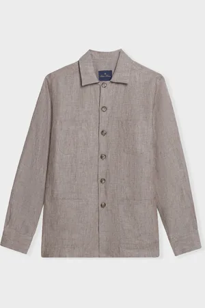 Brooks Brothers Camisa Chaqueta Utilitaria De Lino - Hombre Chaquetas Y Abrigos 36