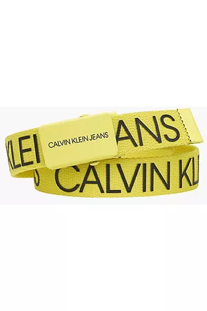 Calvin Klein Niñas Cinturones - Cinturón infantil de lona con logo