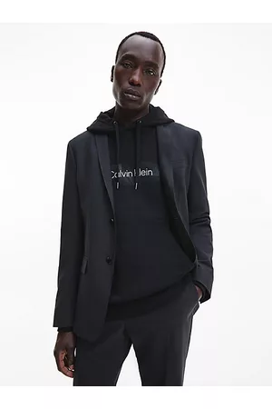 Calvin Klein Blazer de lana slim en dos tonos