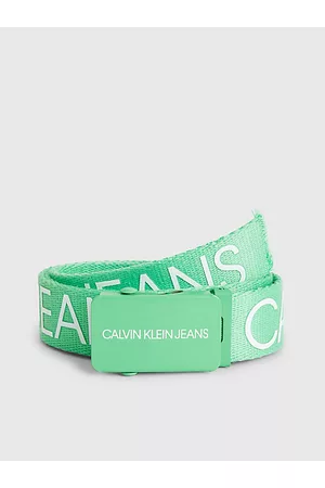 Calvin Klein Niñas Accesorios - Cinturón infantil de lona con logo