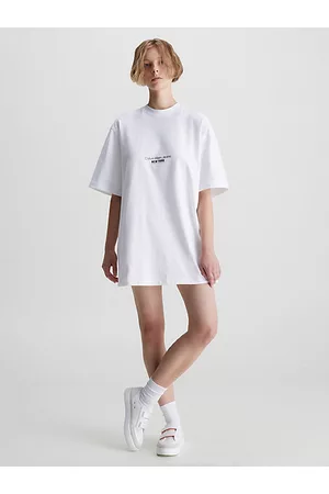 Calvin Klein Mujer Camiseros - Vestido camisero bordado