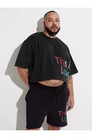 Calvin Klein Camiseta cropped oversize - Pride