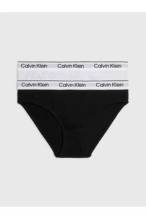 Calvin Klein Niñas Braguitas - Pack de 2 braguitas clásicas para niña - Modern Cotton
