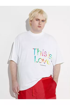 Calvin Klein Hombre Oversize - Camiseta oversize con logo - Pride