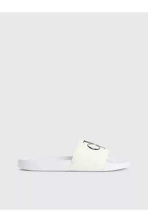 Calvin Klein Mujer Playeras - Chanclas de lona reciclada