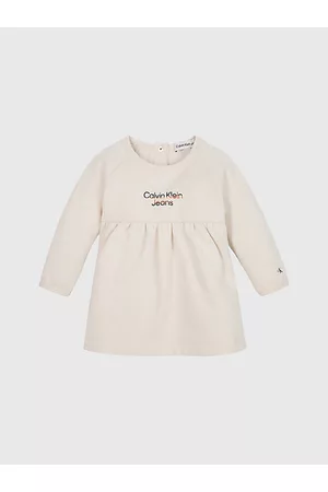 Calvin Klein Infantil Vestidos - Vestido de felpa con logo para recién nacidos