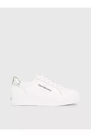 Calvin Klein Mujer Zapatillas con plataforma - Zapatillas de plataforma de piel