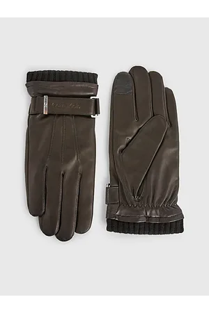 Guantes de invierno Calvin Klein de piel para hombre