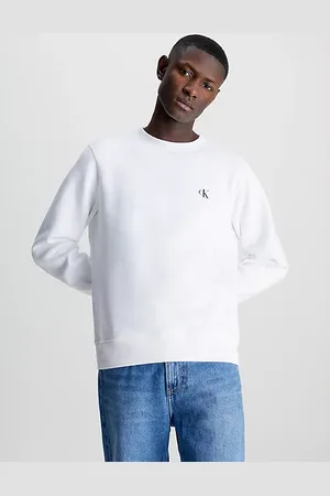 Calvin Klein Sudadera de felpa de mezcla de algodón