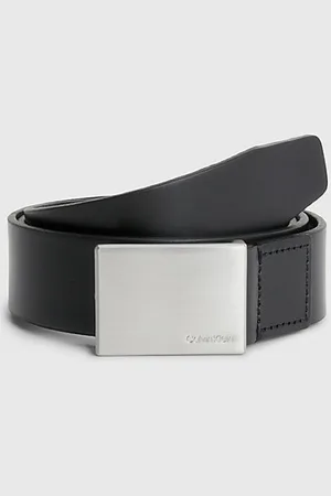 Calvin Klein Cinturón de cuero con placa