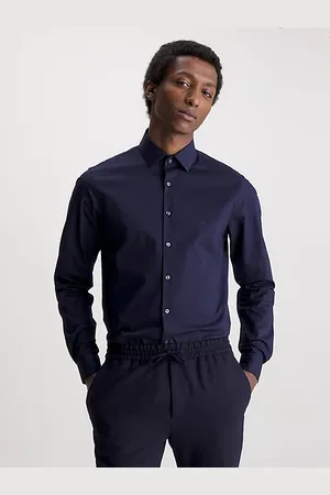 Calvin Klein Camisa de vestir slim de popelín