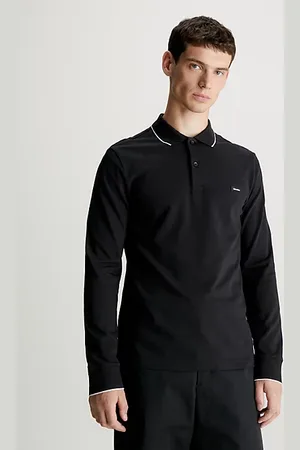 Calvin Klein Polo slim piqué de manga larga