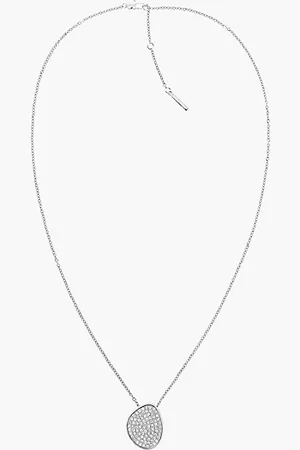 Calvin Klein Collar largo con colgante de cristal