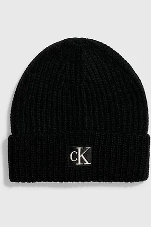 Calvin Klein Gorro de punto de canalé infantil