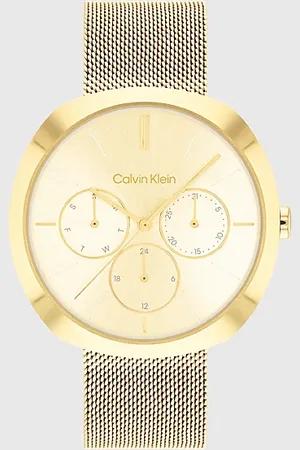 Calvin Klein Reloj pulsera de malla multifunción
