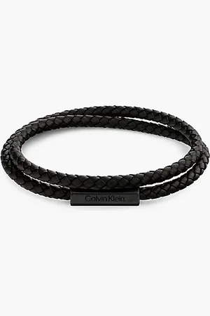 Calvin Klein Pulsera trenzada de doble vuelta