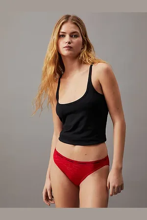 Calvin Klein Pack de 3 braguitas brasileñas de encaje, tanga y braguitas clásicas