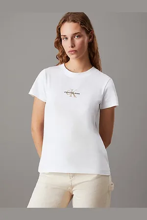 Calvin Klein Camiseta slim con monograma